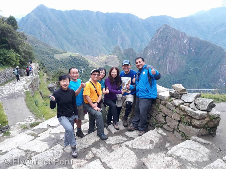 Photo Album: Arrival of the group of hikers at Machu Picchu