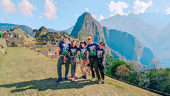 Trekkers in Machu Picchu